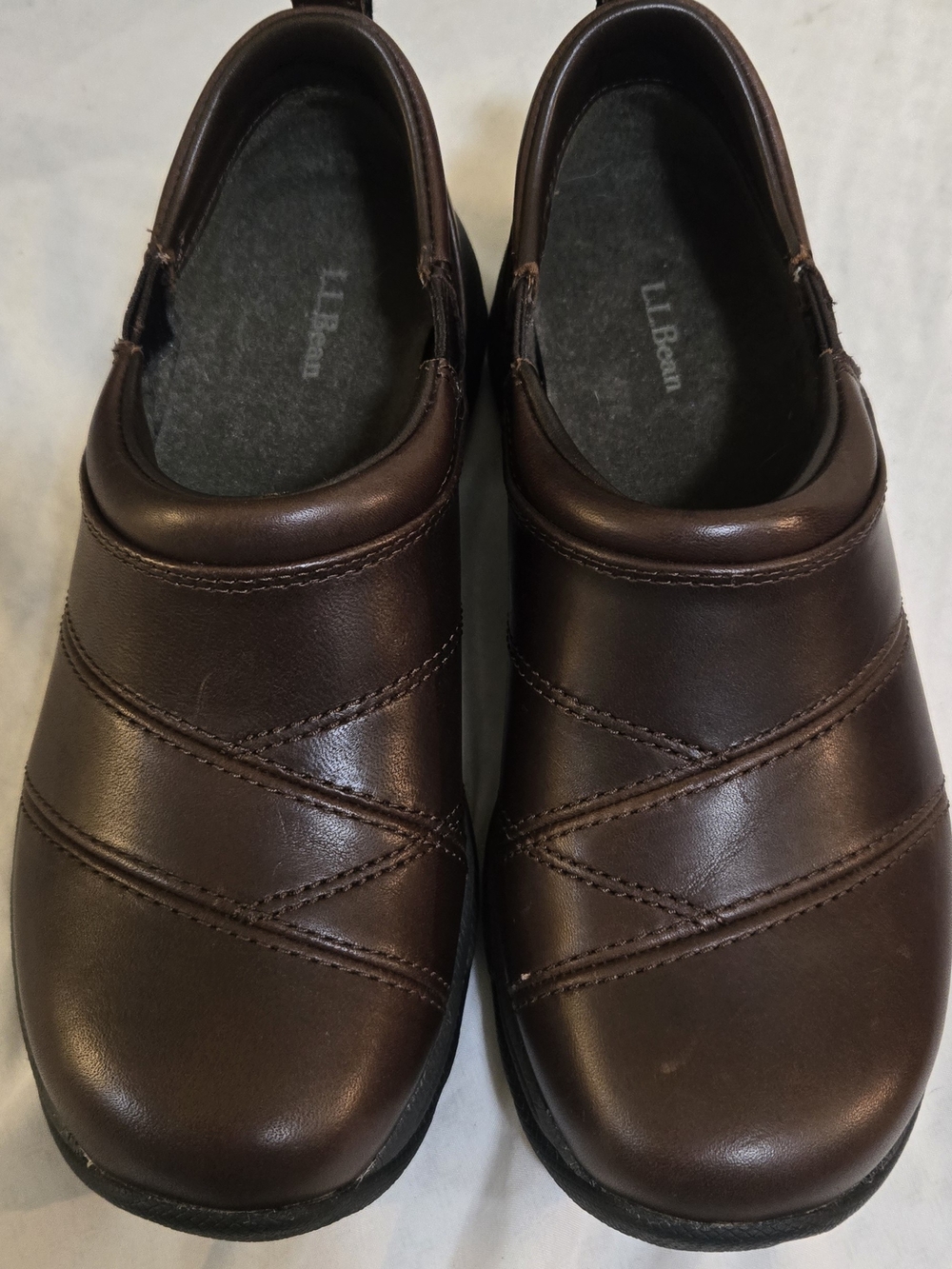 L.L. Bean Women’s Brown Slip-On All-Day Comfort Shoes